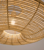 FLARO Sjenilo za stropnu lampu od ratana sa svijetlom završnom obradom Ø70cm
