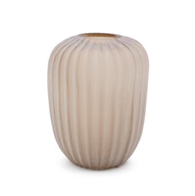 LUMIA beige glass vase 38cm