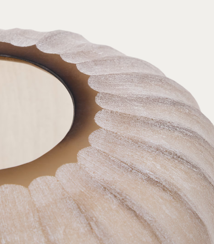 LUMIA beige glass vase 38cm