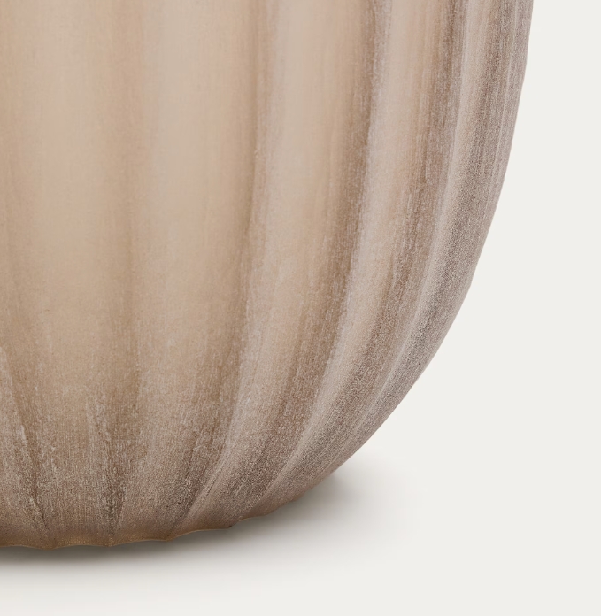 LUMIA beige glass vase 38cm