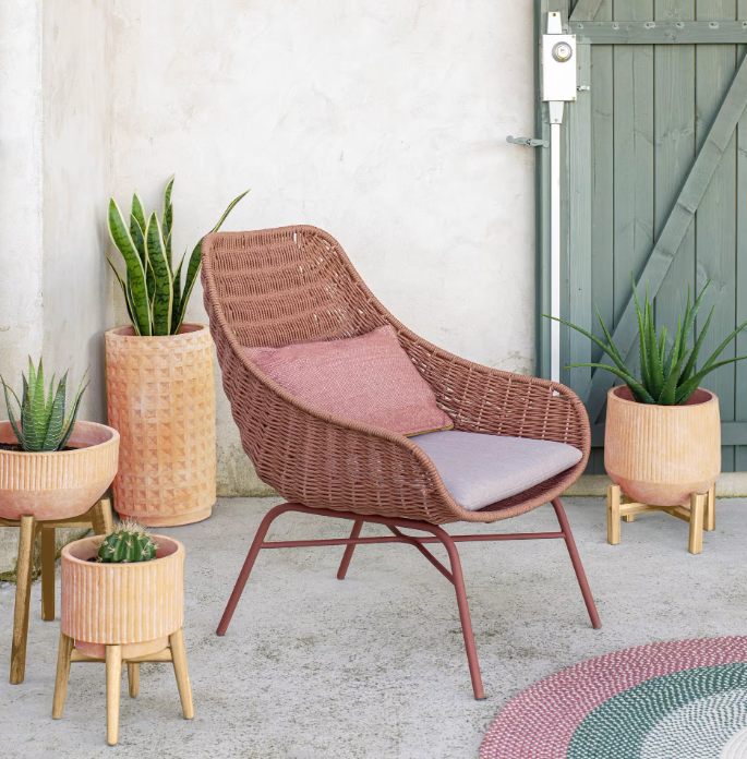 CELI set of 2 terracota plant pots, Ø 34 cm / Ø 25 cm