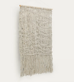 FLEY Zidna tapiserija od sive vune, 120 x 180 cm