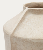 MEJA beige papier-mâché vase 47 cm