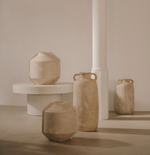 MEJA beige papier-mâché vase 47 cm