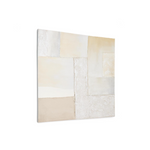 PINEDA Apstraktno platno u bijeloj boji, 95 x 95 cm