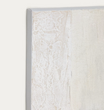 PINEDA Apstraktno platno u bijeloj boji, 95 x 95 cm