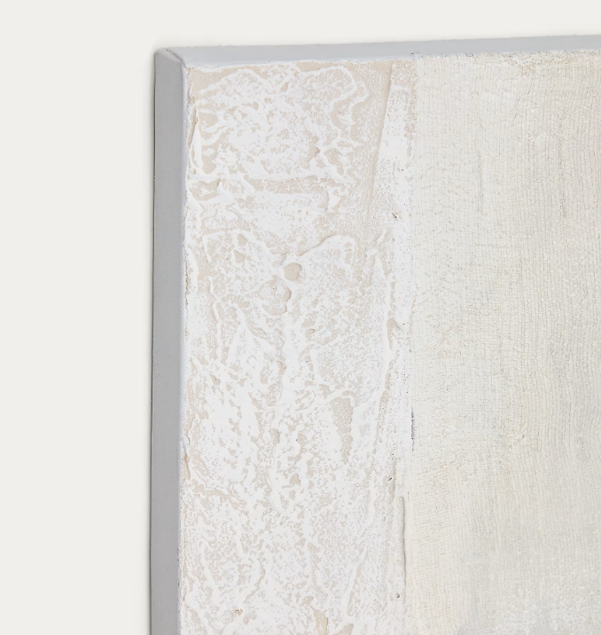 PINEDA Apstraktno platno u bijeloj boji, 95 x 95 cm