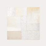 PINEDA Apstraktno platno u bijeloj boji, 95 x 95 cm