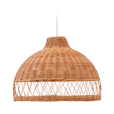 LOURA Rattan ceiling lamp shade with natural finish Ø40cm