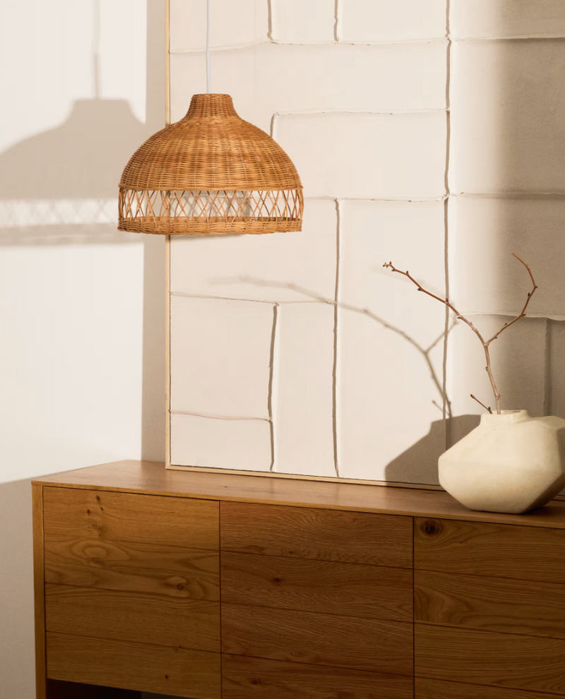 LOURA Sjenilo za stropnu lampu od ratana s prirodnom završnom obradom Ø40cm