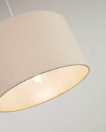 NAZLI Veliko platneno sjenilo za strop s bež završnom obradom