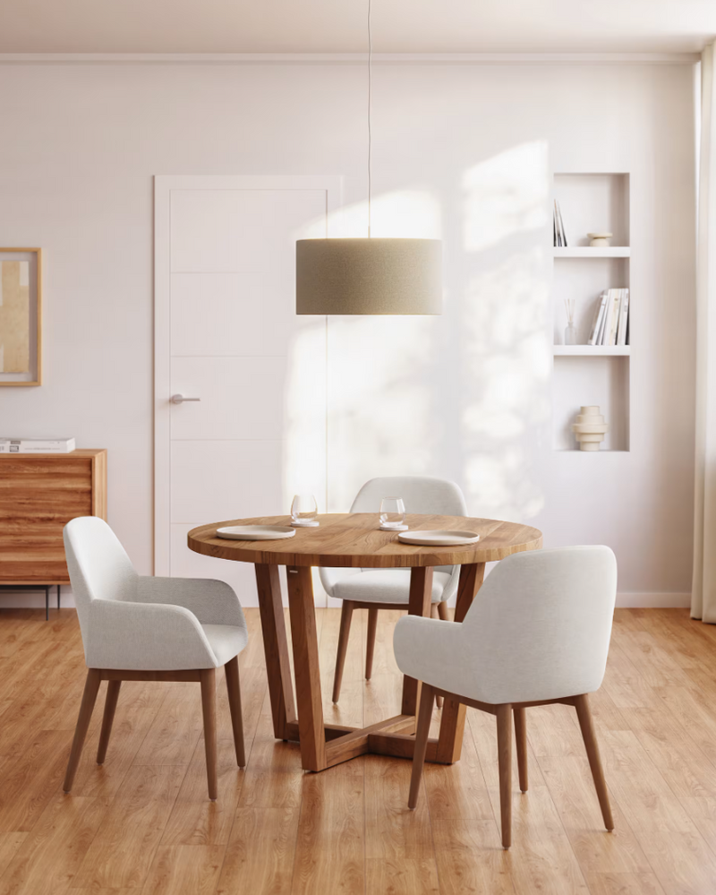 NAZLI Veliko platneno sjenilo za strop s bež završnom obradom