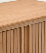 MAILEN bathroom cupboard in ash veneer in a natural finish, 90 x 45 cm