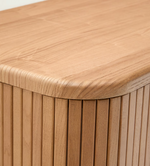 MAILEN bathroom cupboard in ash veneer in a natural finish, 90 x 45 cm