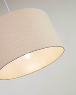 NAZLI Malo platneno sjenilo za strop s bež završnom obradom