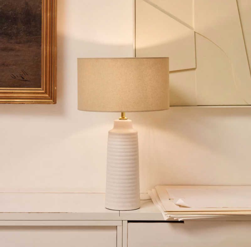 MIJAL Keramička stolna lampa s bijelom završnom obradom