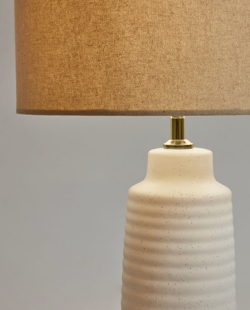 MIJAL Keramička stolna lampa s bijelom završnom obradom