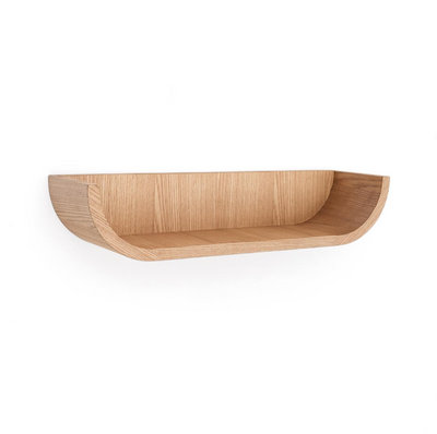 SALAYA ash laminated plywood shelf in a natural finish, 60 x 12 cm