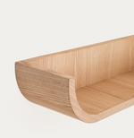 SALAYA polica od laminirane šperploče od jasena u prirodnoj završnoj obradi, 60 x 12 cm