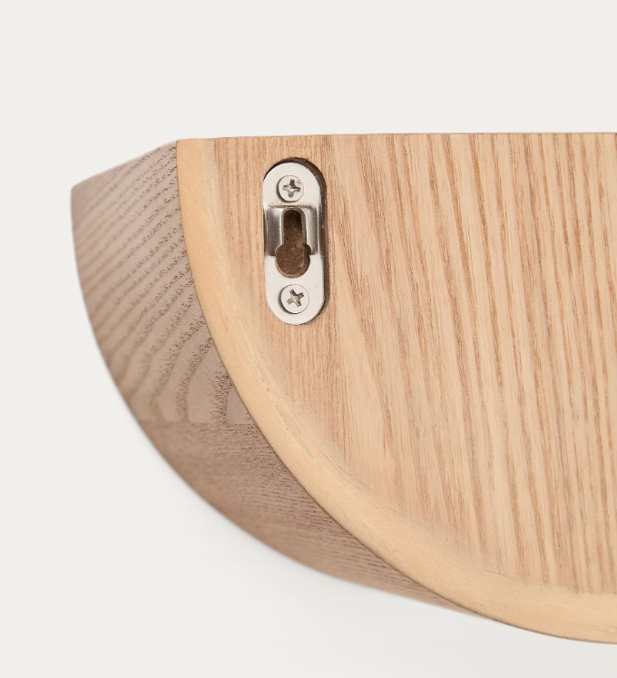 SALAYA polica od laminirane šperploče od jasena u prirodnoj završnoj obradi, 60 x 12 cm