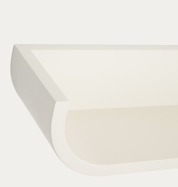 SALAYA Polica od lakirane bež laminirane šperploče boje jasena 60 x 12 cm