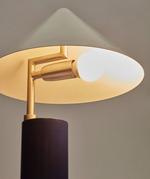 SHIVA Metalna stolna lampa s plavo-bijelom završnom obradom