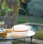 TEA Stolna lampa od polietilena i metala s završnom obradom boje senfa