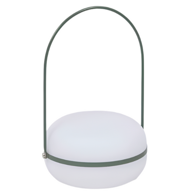 TEA Table lamp in polythene and metal with green finish