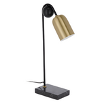 NATSUMI Stolna lampa od metala, drveta i mramora