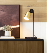 NATSUMI Stolna lampa od metala, drveta i mramora