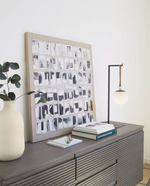 MONTEIRO Stolna lampa od čelika i kože