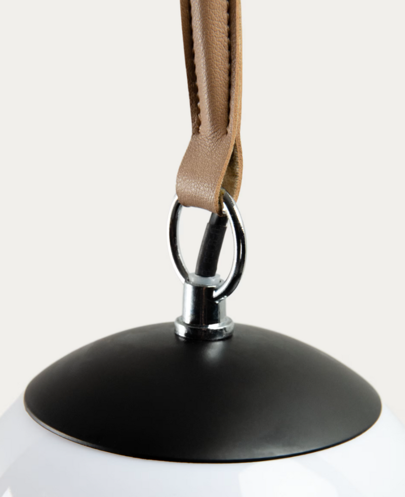 MONTEIRO Stolna lampa od čelika i kože