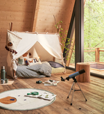 MARALIS teepee bed made of solid beech wood with a natural finish