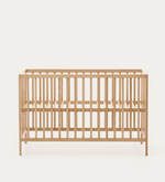 SHANTAL solid ash wood cot in natural finish, 60 x 120 cm