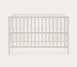SHANTAL solid ash wood cot in white finish, 60 x 120 cm