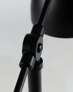 TESCARLE Table lamp in beech wood and steel with black finish