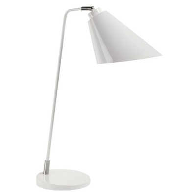 TIPIR Table lamp in steel with white finish