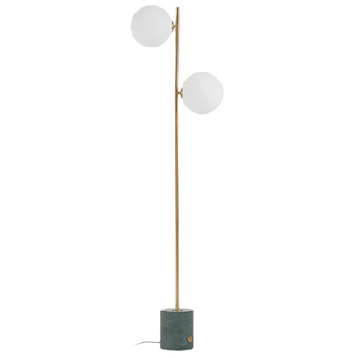 LONELA Floor lamp in marble with green finish
