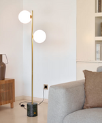 LONELA Podna lampa od mramora sa zelenom završnom obradom