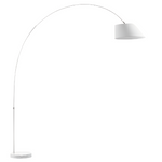 MAY Čelična podna lampa s crno-bijelim podnožjem