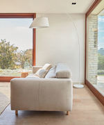 MAY Čelična podna lampa s crno-bijelim podnožjem