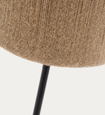 KOR Podna lampa od jute i akacije u tamnoj završnoj obradi