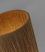 KOR Podna lampa od jute i akacije u tamnoj završnoj obradi