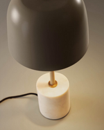 ALISH Table lamp in metal and marble