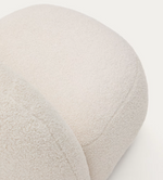 BUCKY child’s armchair in white bouclé