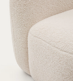 BUCKY child’s armchair in white bouclé