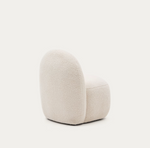BUCKY child’s armchair in white bouclé