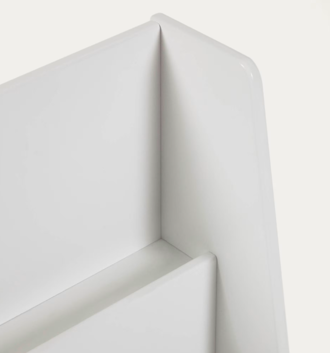 ADIVENTINA bookcase in white MDF 59,5 x 69,5 cm