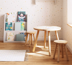 ADIVENTINA bookcase in white MDF 59,5 x 69,5 cm