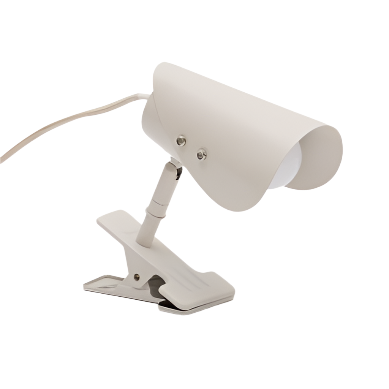 JULA Small lamp with clamp in grey metal